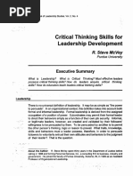 Critical Thinking Skills for Leadership Development