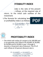 Profitability Index
