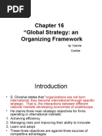 Chapter 16 "Global Strategy: An Organizing Framework