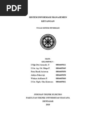 Makalah Sistem Informasi Manajemen Keuangan Sim Keuangan
