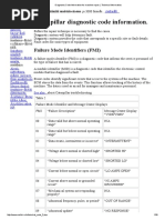 Diagnostic Code Information For Machine Repair