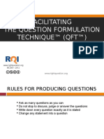 Facilitating The Question Formulation Technique™ (QFT™)