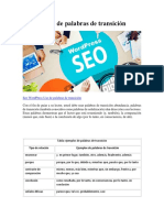 SEO WordPress Uso de Palabras de Transición