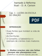 Lições Da Escola de Oração