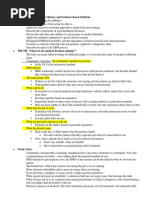 Clinical Decision Making I