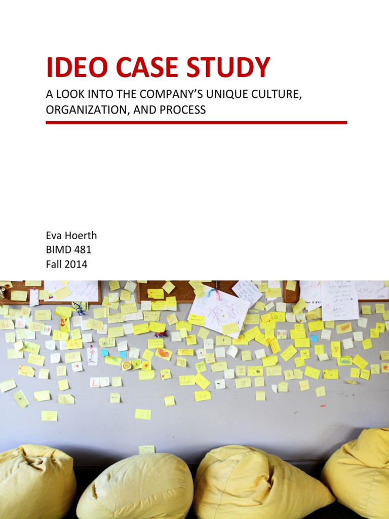 Ideo Case Study Pdf Brainstorming Design Thinking