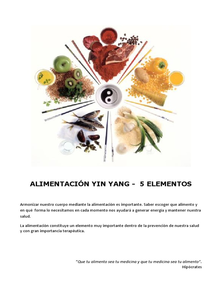 Alimentación Yin Yang | PDF | Yin y yang | Qi