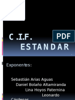 Análisis C.I.F estándar