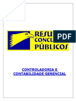 Controladoria e Contabilidade Gerencial. Apostila. Concursos