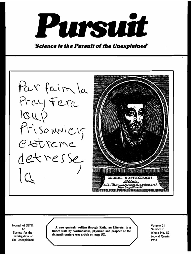 Pursuit Newsletter No 82 Second Quarter 1988 Ivan T