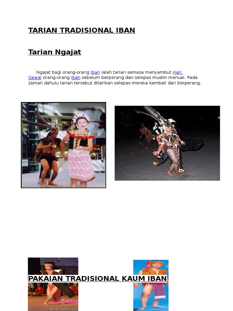Tarian Tradisional Iban Pdf