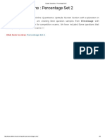 Quants Questions - Percentage Set 2