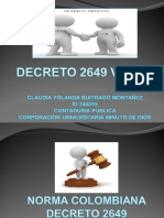 Decreto 2649 Vs Niif