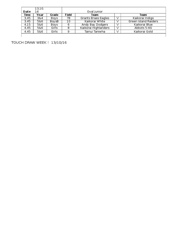 Touch Draw WK 1 | PDF