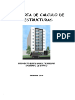 Memoria de Calculo Estructuras Edificio 8 pisos y 3 sotanos