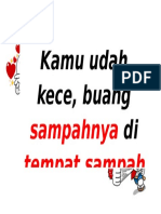 Kamu Udah Kece, Buang Di: Sampahnya Tempat Sampah