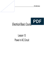 Electrical Basic Course: Lesson 13 Power in AC Circuit
