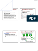 Atomic Bonding in Ceramics: Structures & Properties of Ceramics