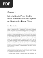 Introduction To Power Quality Issues and Solutions With Emphasis On Shunt Active Power Filters