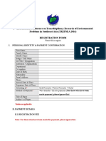 2 International Conference On Transdiciplinary Research of Environmental Problems in Southeast Asia (TREPSEA 2016) Registration Form