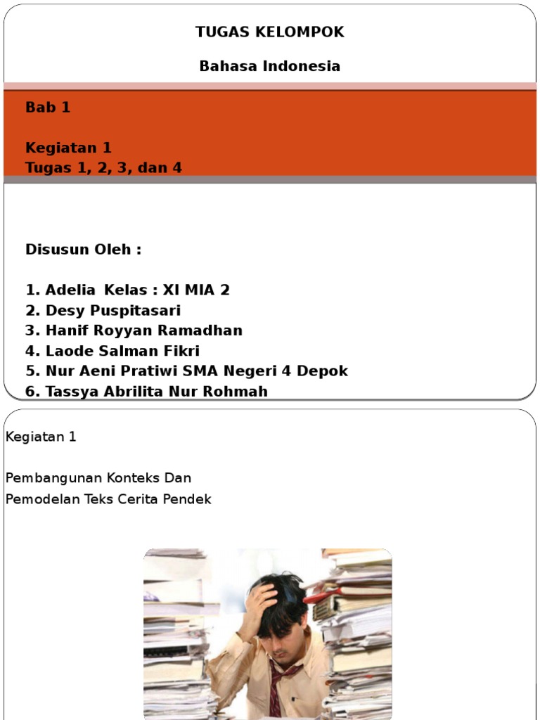 Struktur Teks Cerpen Juru Masak Karya Damhuri Muhammad