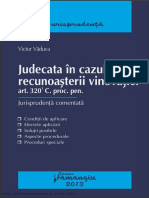 Judecata in Cazul Recunoasterii Vinovatiei P.J. 2013