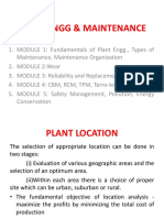 MODULE 1 - Plant Location N Layout