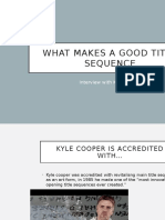 What Makes A Good Title Sequence: Interview With Kyle Cooper