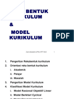 Nota 3 (Rekabentuk & Model Kurikulum)