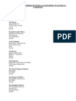 SDC/CHEM/CTC-4/2010: Daak List of All Members of Paints & Allied Products Technical Committee