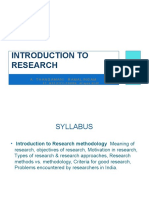Introduction To Research