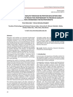 Improving Public Health Through Nutrition Education and Research: Support To Proactive Partnership To Produce Quality Education Standards For Nutritionists