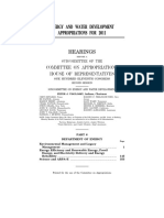 House Hearing, 111TH Congress - Energy and Water Development Appropriations For 2011