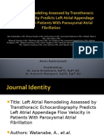 LA Remodeling Assessed by TTE Predicts LAA-FV in PAF
