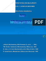 UMF Bucuresti Biochimie Metabolism