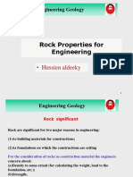 Enginnering Rock Properties