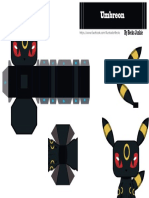 Umbreon Mini Papercraft by Becks Junkie PDF