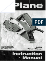 Performance Power 500w Planer PDF