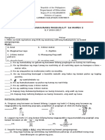 First Periodical Test in MAPEH2