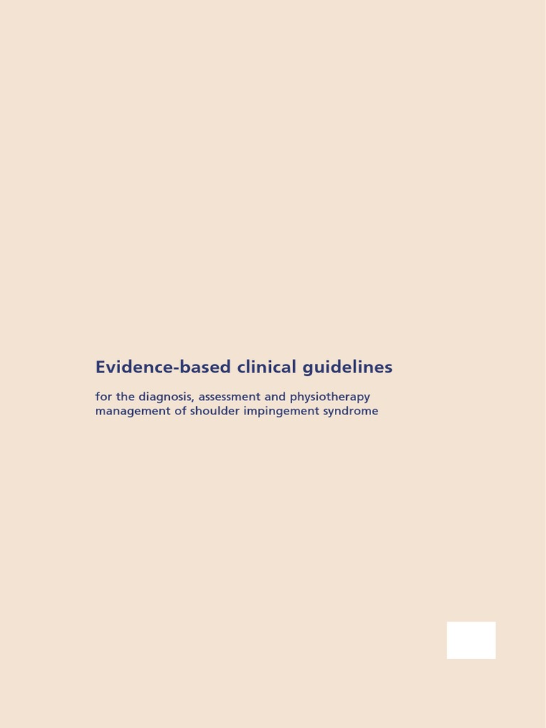 CSP Shoulder Guidelines PDF Medicine Clinical Medicine