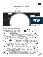 Science The Sun, The Moon and The Earth: 1 Use The Words To Label The Diagram