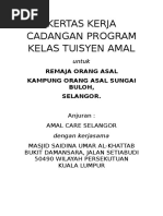 Kertas Kerja Cadangan Program Kelas Tuisyen Amal