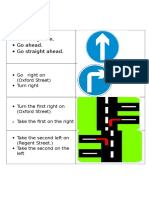Detailed directions for navigating streets
