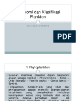 5 Taksonomi Dan Klasifikasi Plankton PDF