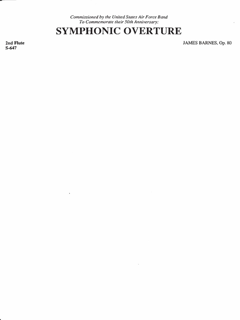 Symphonic Overture Pdf