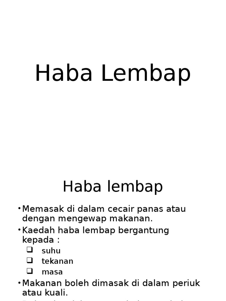 Haba Lembap Pdf