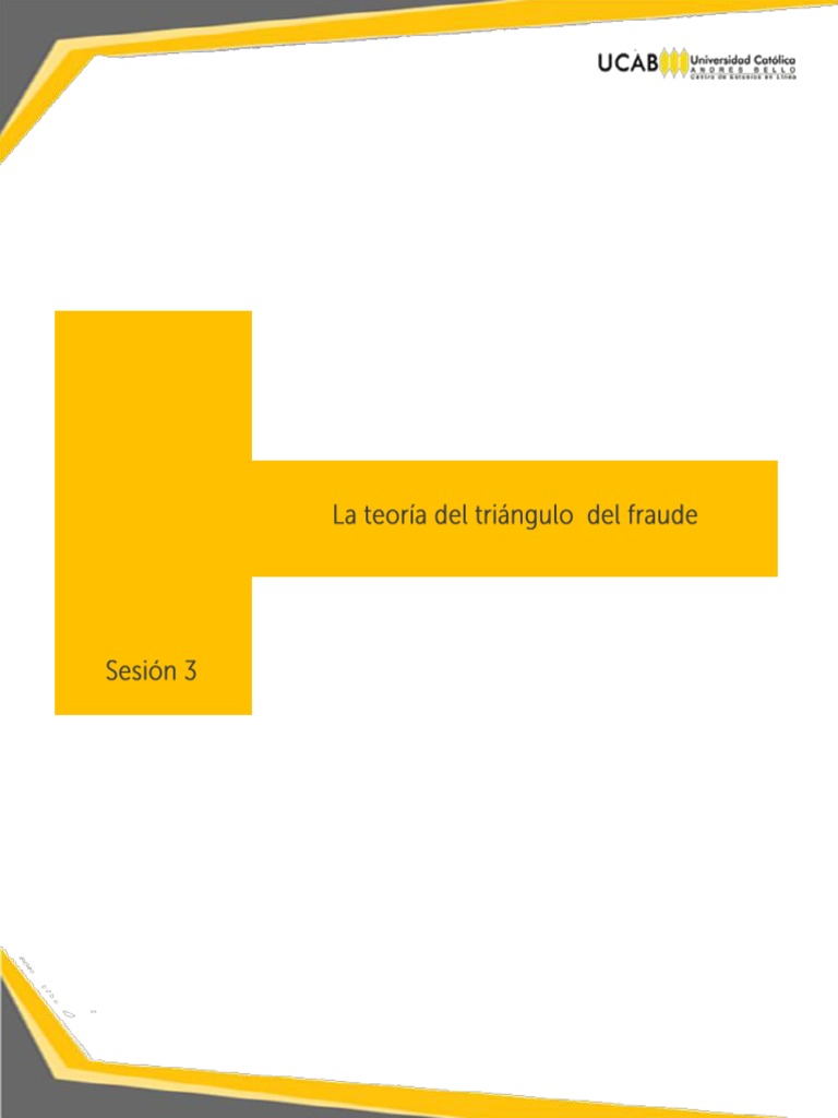 Teoría del Triángulo del Fraude | PDF | Desigualdad social ...