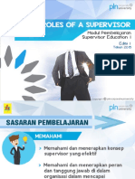 Six Roles of Supervisor dalam program jabatan