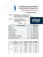 Ensayo de Expansion Libre