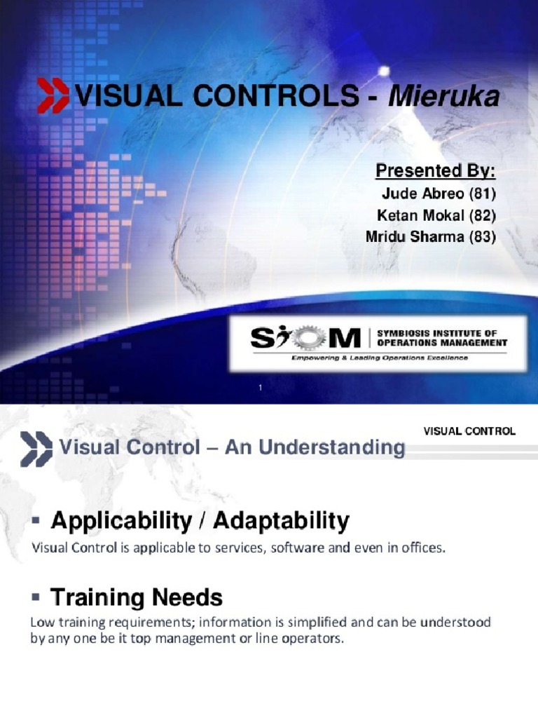 Visual Controls Mieruka by KetanMokal | PDF
